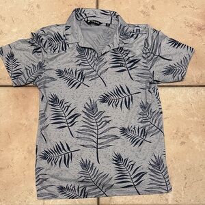Travis Matthew Gray Palm Men's Shirt